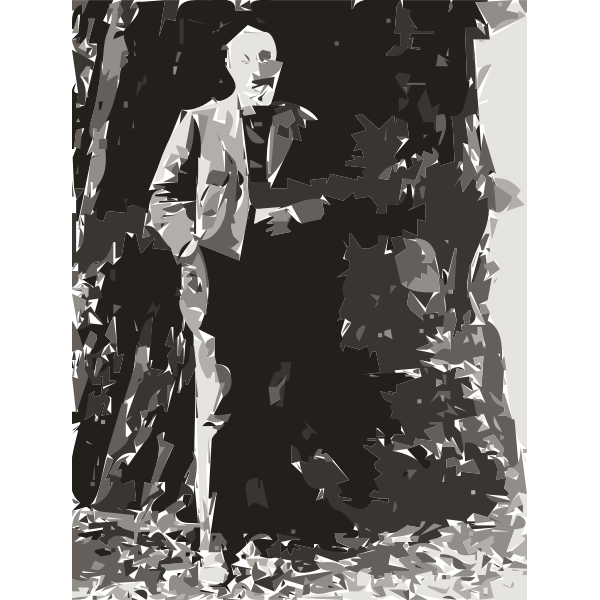Sergei Rachmaninoff in California  (autotrace)